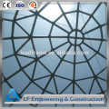 Fast Installation Light Steel Space Frame Glass Geodesic Dome Structure